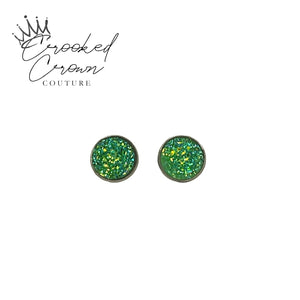 Handcrafted Druzy Stud Earrings 12mm