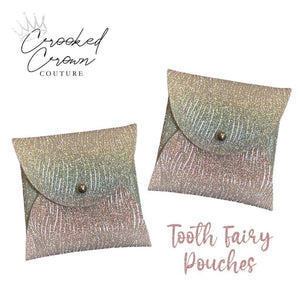 Pastel Rainbow Sparkle Tooth Fairy Pouch