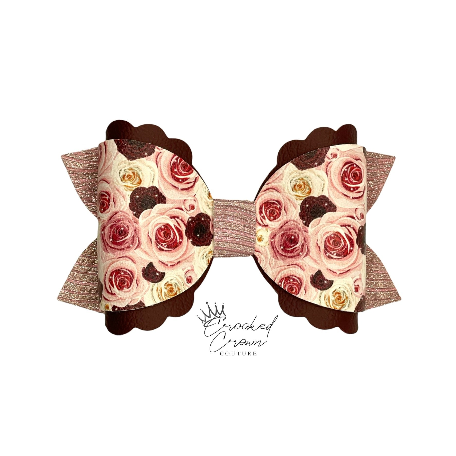 Blushing Rose 4” Hair Bow