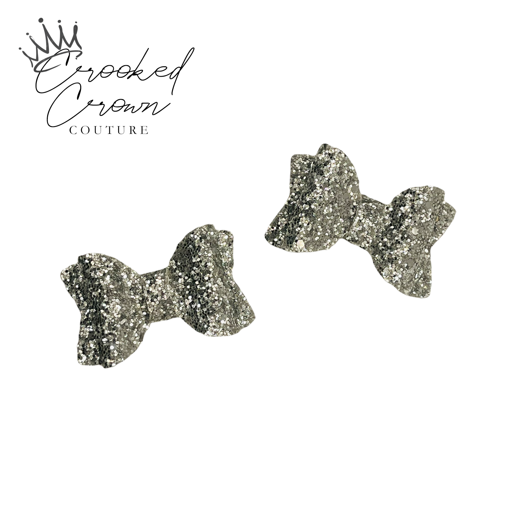 Silver Sparkle Piggies Set - Single Loop